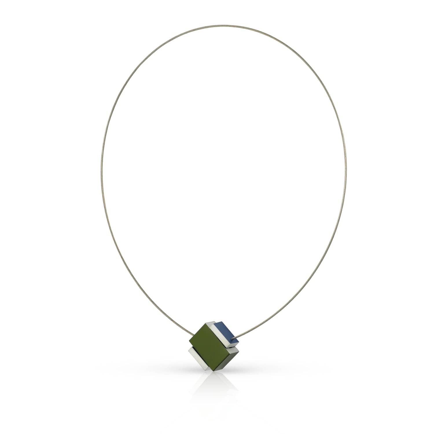 Ketting JUNA blauw & groen | C288BGR