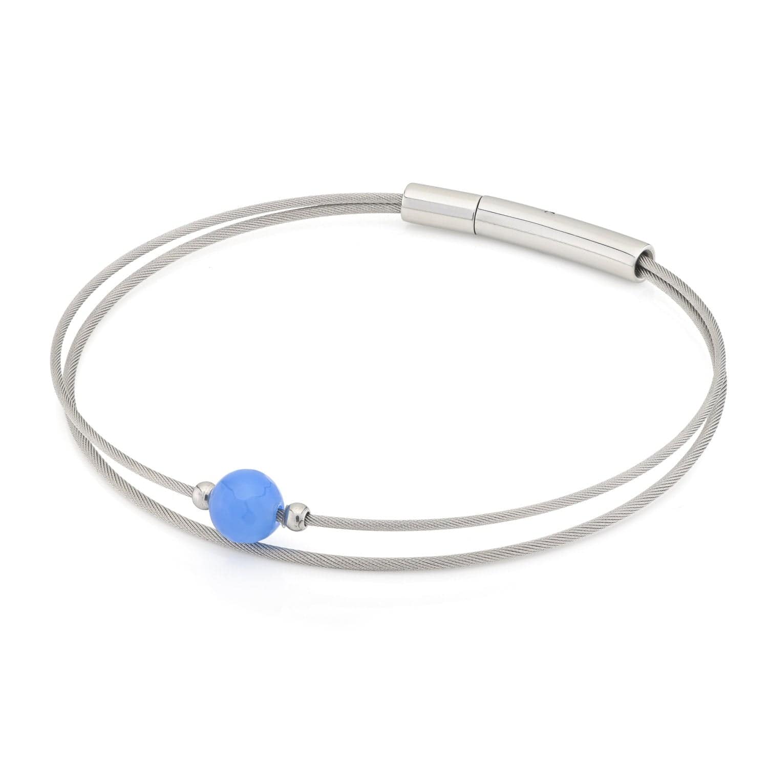 Thinking of You edelsteen armband Blauwe Agaat A714A