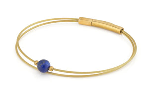 Thinking of You edelsteen armband Lapis lazuli goud