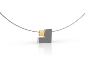 Collier Vierkantje in vierkant C237