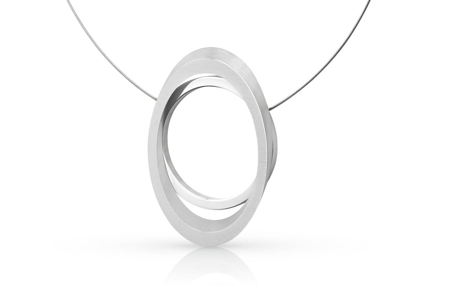 Collier Grote ring met Ovaal C242